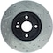 Centric Parts Sport Drilled/Slotted Brake Rotor, 127.45040R 127.45040R - alternate 5
